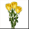 Букет желтых роз 3=Желтая роза х 3 + трава для оформления №1