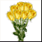 Букет желтых роз 7=Желтая роза х 7 + трава для оформления №3